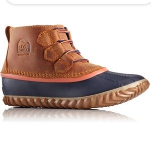 Sorel Out N About Leather Duck Rain & Snow Ankle Boot sz 8.5